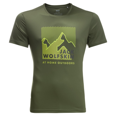  Jack Wolfskin Peak Graphic Men's Outdoor T-Shirt