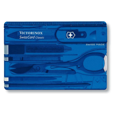 Victorinox SwissCard Transparent Blue