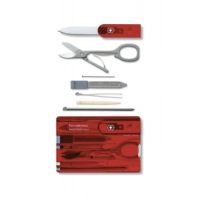  Victorinox 0.7100.T SwissCard Classic Pocket Knife Red