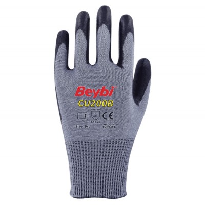 CU200B PU Coated Cut-Resistant Gloves