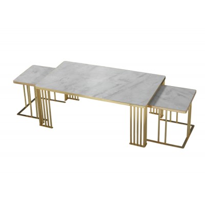 HEBBLIFE Emperor Rectangular 2+1 Coffee Table