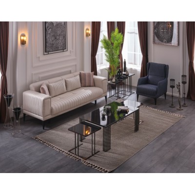 HEBBLIFE Emperor Rectangular 2+1 Coffee Table