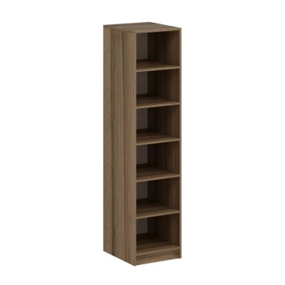 Minar Kale 1 Door Shelf Cabinet Dore - Smoke Glass