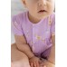 Baby Girl Duck Print Lilac Jumpsuit