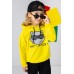 Boys' Cat Embroidered Hooded Sweatshirt