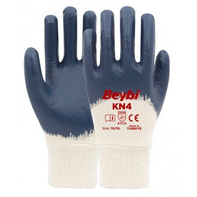 KN4 Cotton Nitrile Gloves