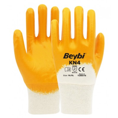 KN4 Cotton Nitrile Gloves