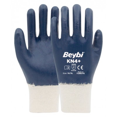 KN4+ Cotton Nitrile Glove