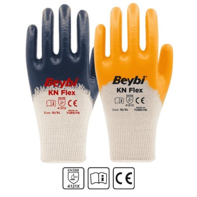 KN Flex Baumwoll-Nitril-Handschuhe