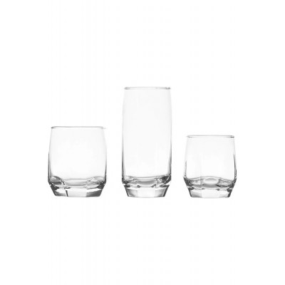 Lav Diamond 18-Piece Beverage Glass Set