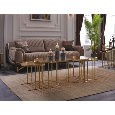 HEBBLIFE Orbit 2+1 Middle Coffee Table Set