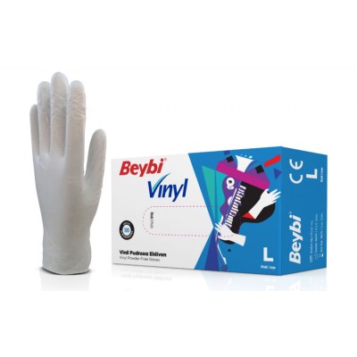 Vinyl Powder-Free Examination Gloves MDR 100-Count Box