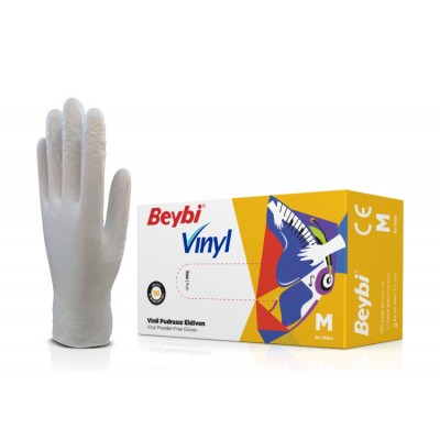 Vinyl Powder-Free Examination Gloves MDR 100-Count Box