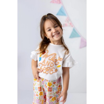 Baby Girl Floral Print Shorts & T-Shirt Set