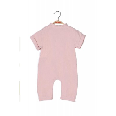 Unisex Baby Pocketed Muslin Jumpsuit