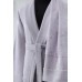 Bamboo Bold Jacquard Towel Bathrobe Lilac