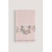 Violet Embroidered Bamboo Towel Ecru 50x85