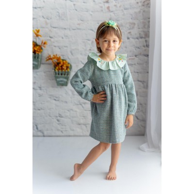 Baby Girl Dress with Collar Detail