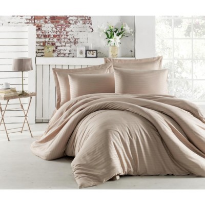 Skyrose 1 cm Striped Satin Duvet Cover Set Double Skyrosevipcollection