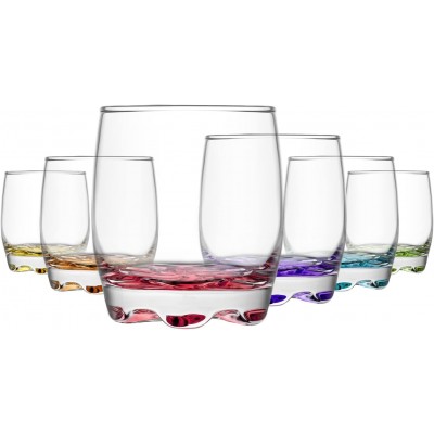 Lav Stemless Glass Champagne Flutes Set of 6 