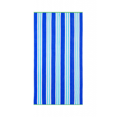 Ozdilek Cannes Stripe Blue Velvet Beach Towel 86x162 cm