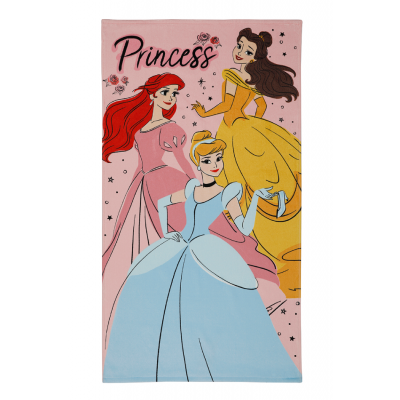 Ozdilek Princess Rose Disney Licensed Velvet Beach Towel 70x130 cm