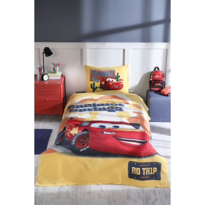 Ozdilek Cars Radiator Single Disney Licensed Fitted Sheet Kids Bedspread Set